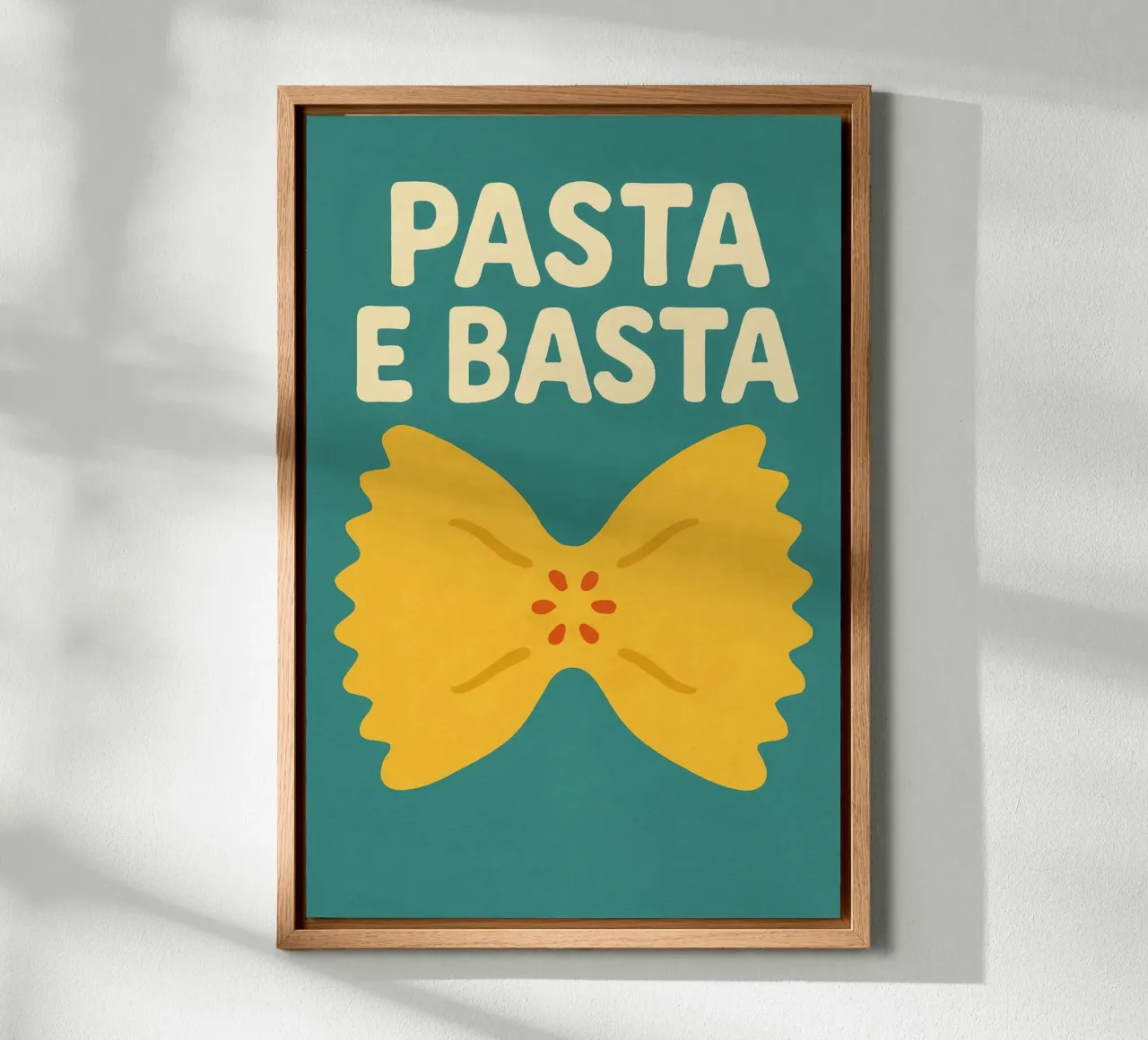 Pasta e Basta - Farfalle Forever canvas by Grande Bellezza