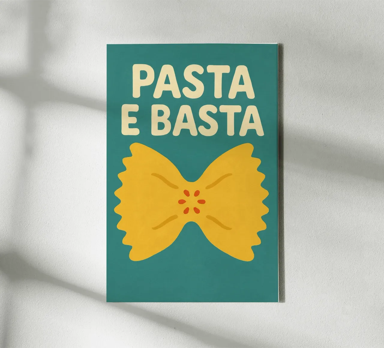 Pasta e Basta - Farfalle Forever canvas by Grande Bellezza