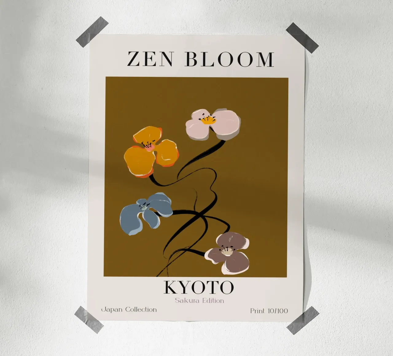 Zen Bloom Kyoto No 08 poster da treechild