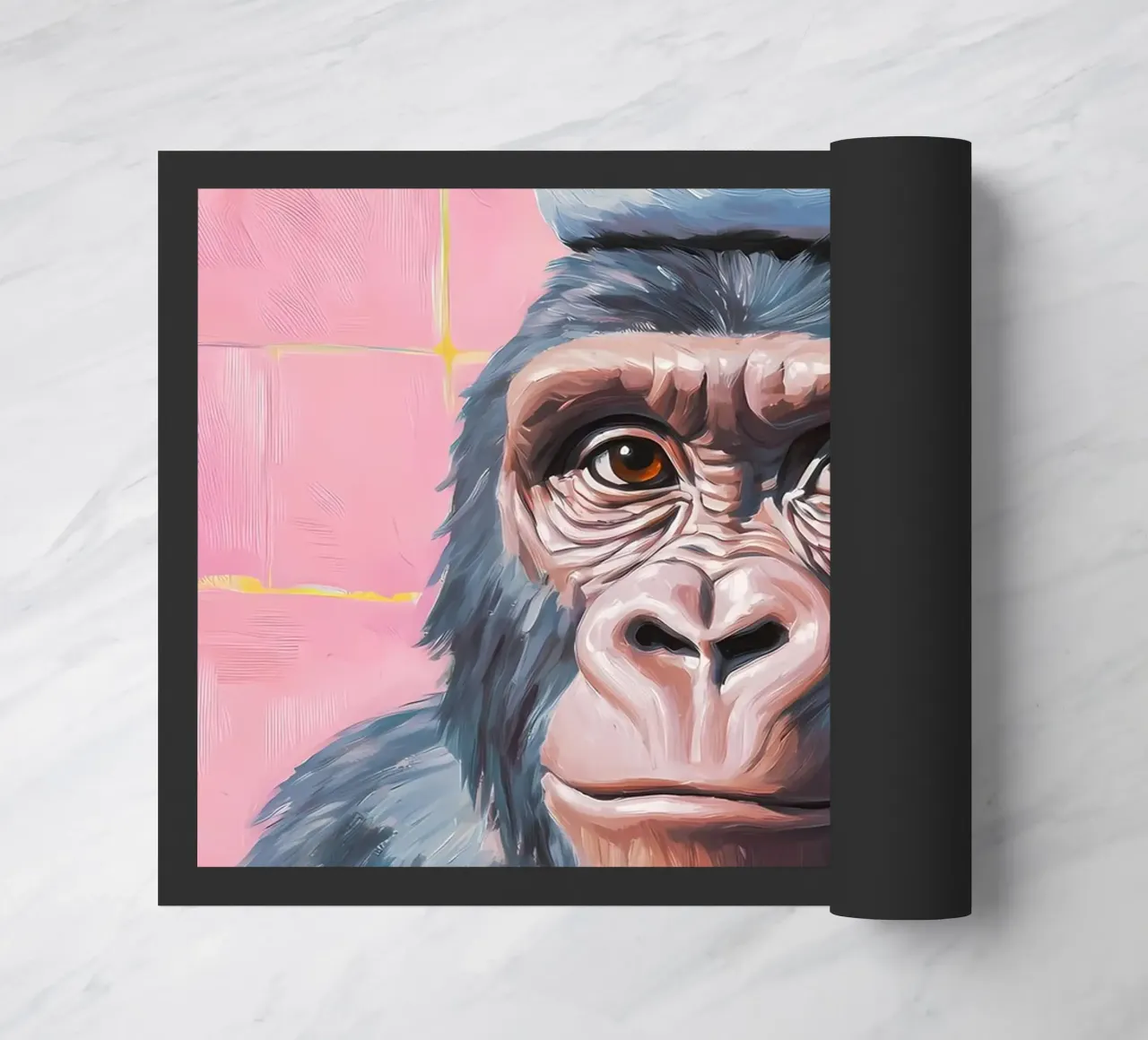Gorilla con carta igienica zerbino da Adrian Patel