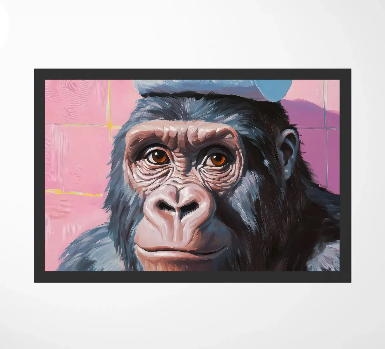 Gorilla con carta igienica zerbino da Adrian Patel