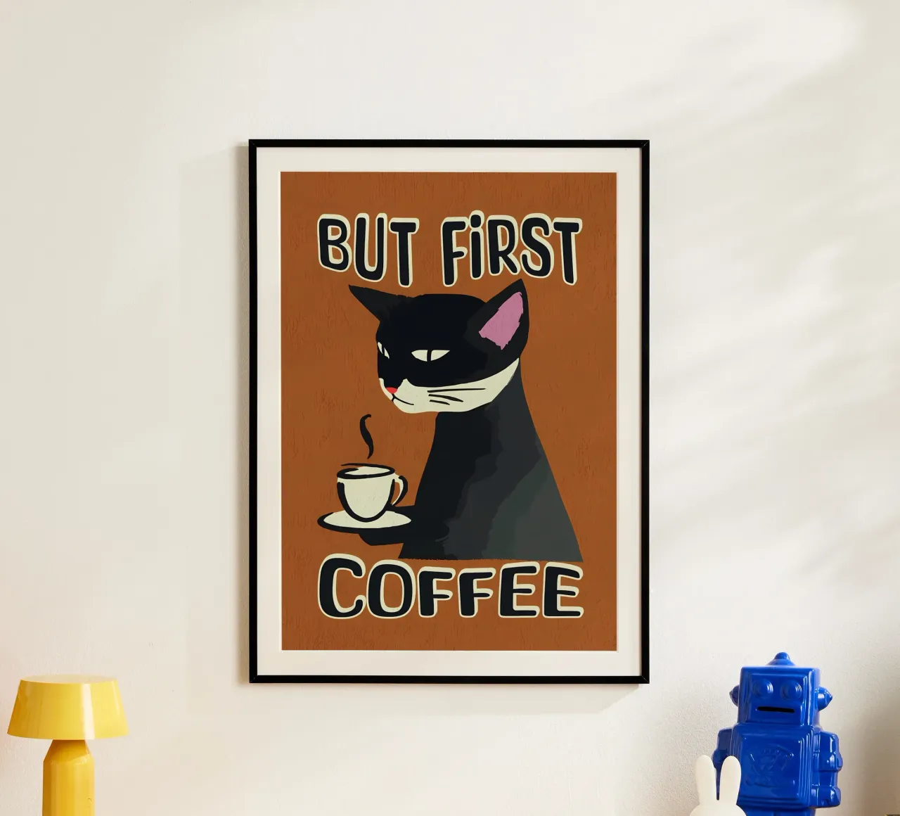 Gatto nero ma primo caffè carta hahnemühle da Bartosz Powalka