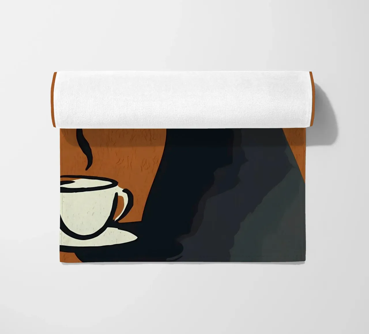 Gatto nero ma primo caffè telo mare da Bartosz Powalka