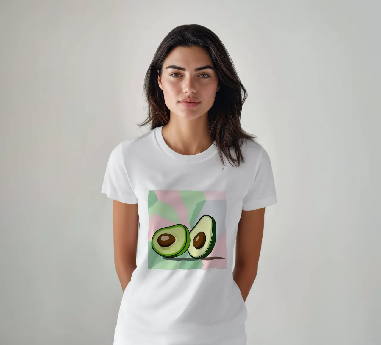 Avocado_Stil_A_5 t-shirt da Pink- und LoveArt by LK