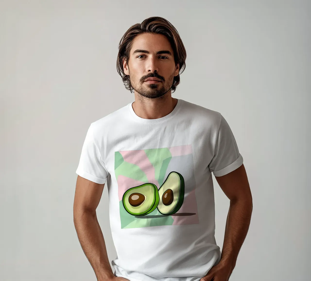 Avocado_Stil_A_5 t-shirt da Pink- und LoveArt by LK