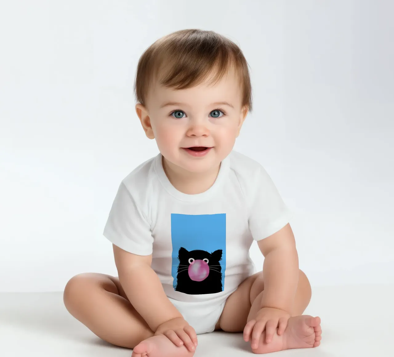 Cat Bubble body bébé de Doozal