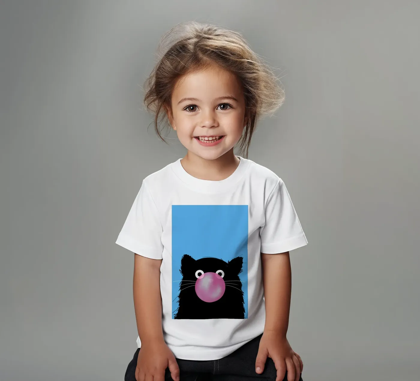 Cat Bubble t-shirt bambini da Doozal