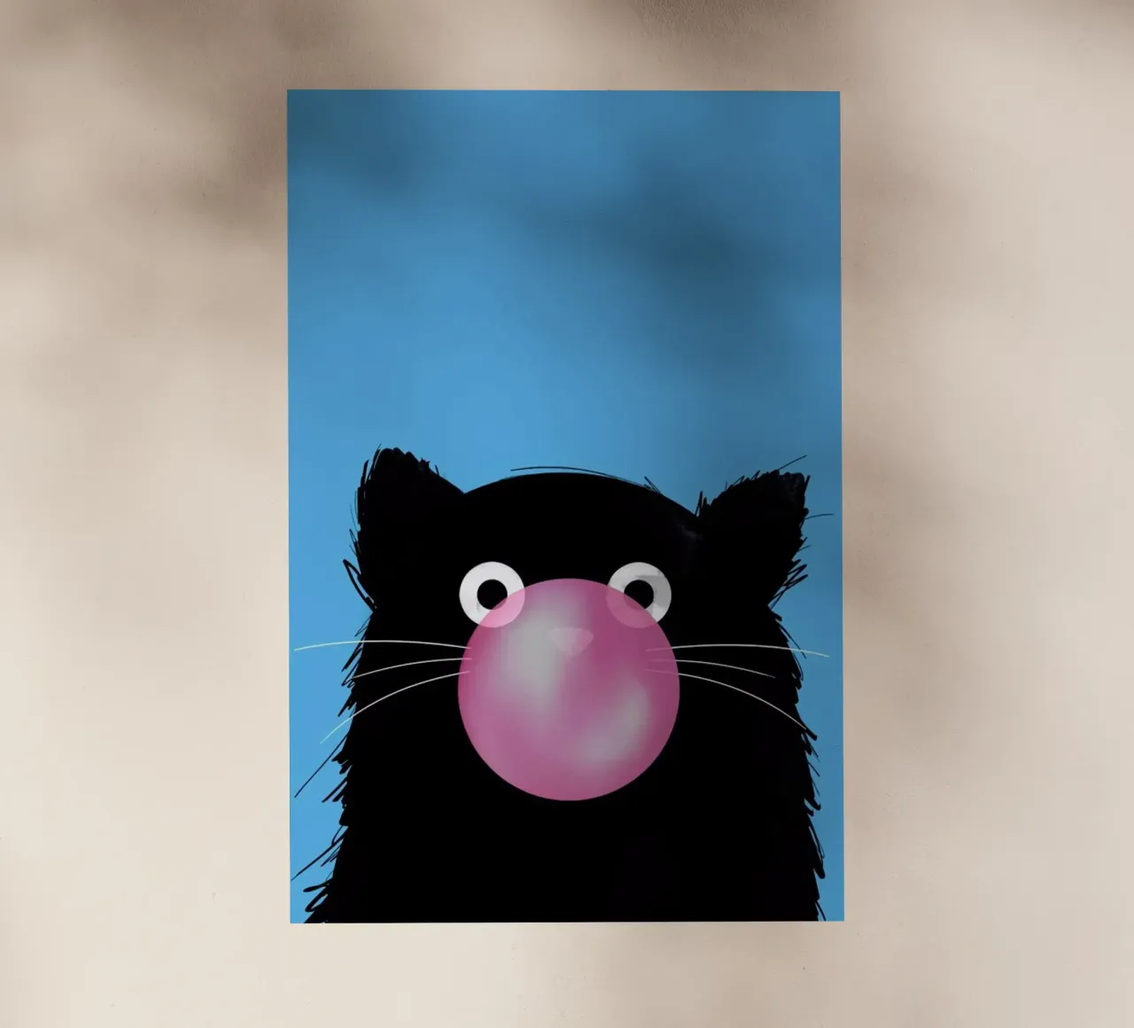 Cat Bubble pellicola backlit da Doozal