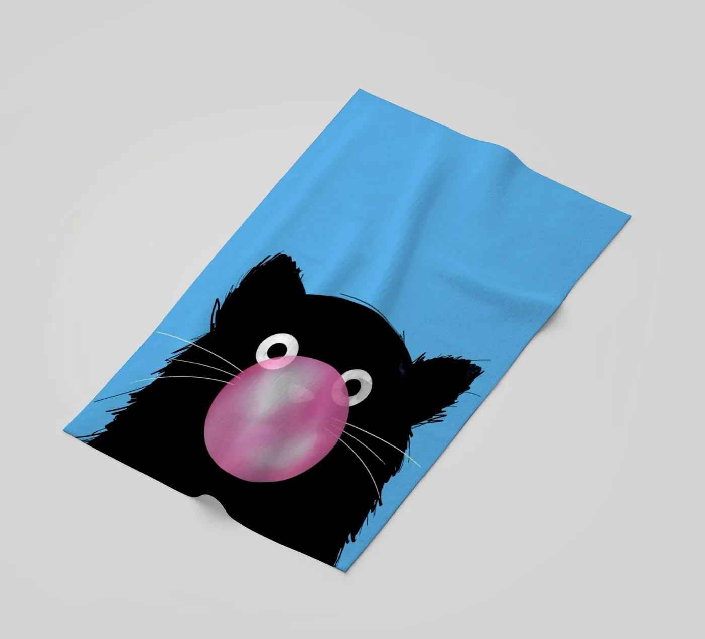 Cat Bubble strandhanddoek van Doozal