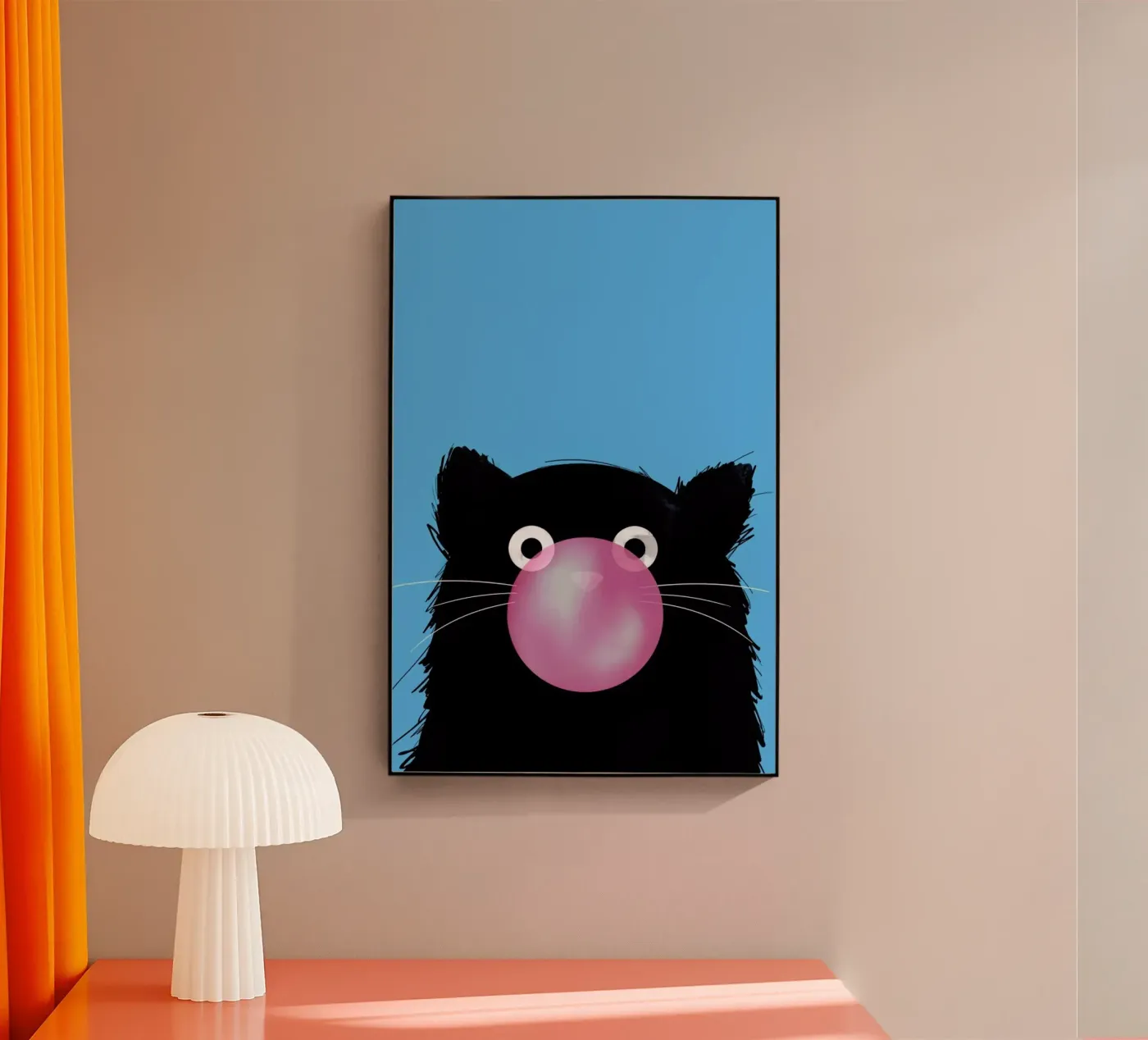 Cat Bubble Acryl-Glas von Doozal