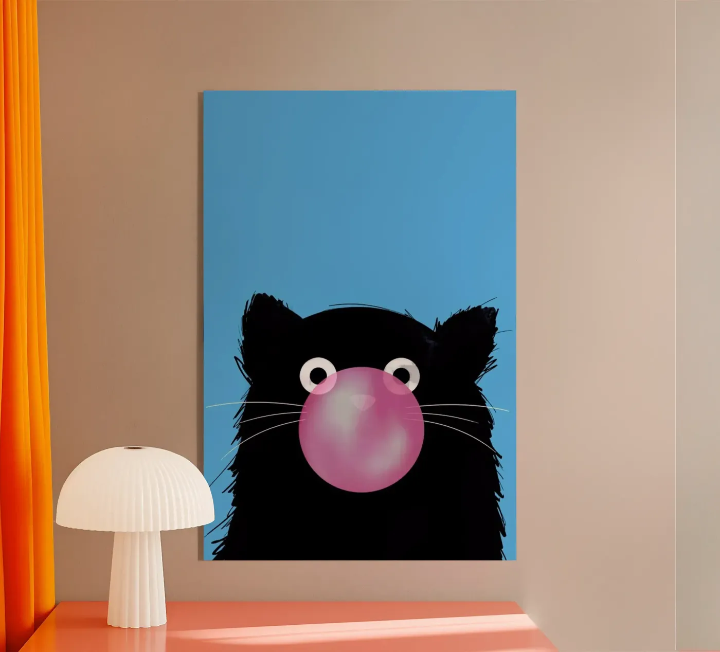 Cat Bubble Acryl-Glas von Doozal
