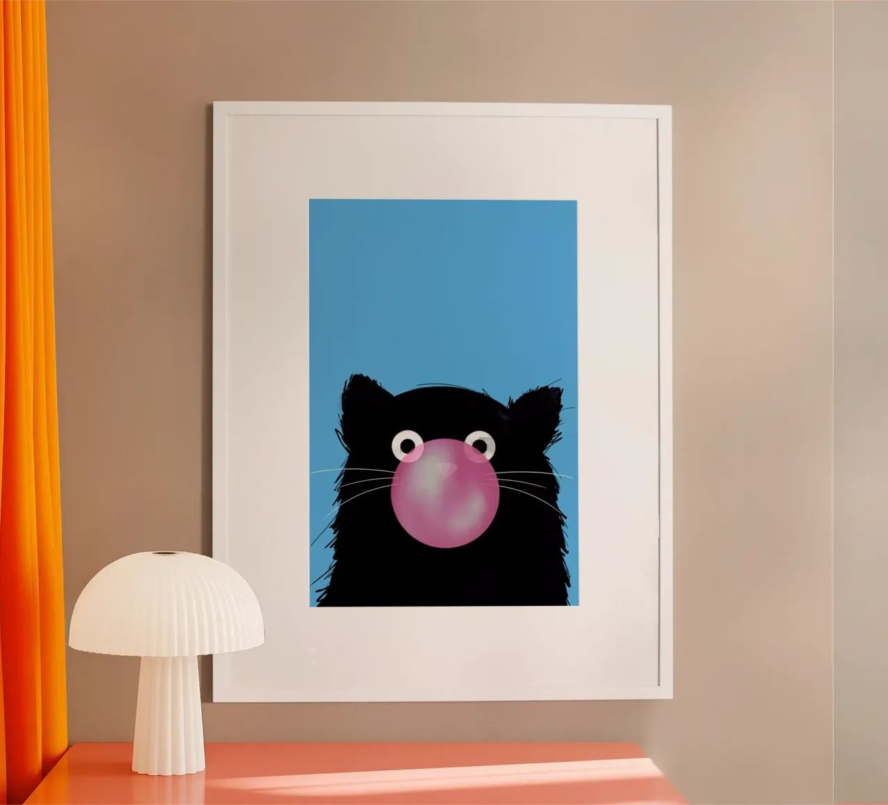 Cat Bubble carta hahnemühle da Doozal