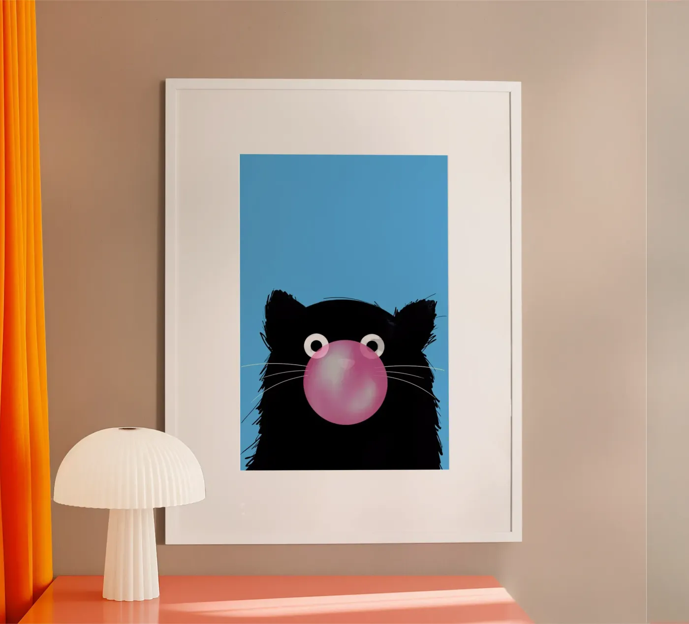 Cat Bubble Poster von Doozal