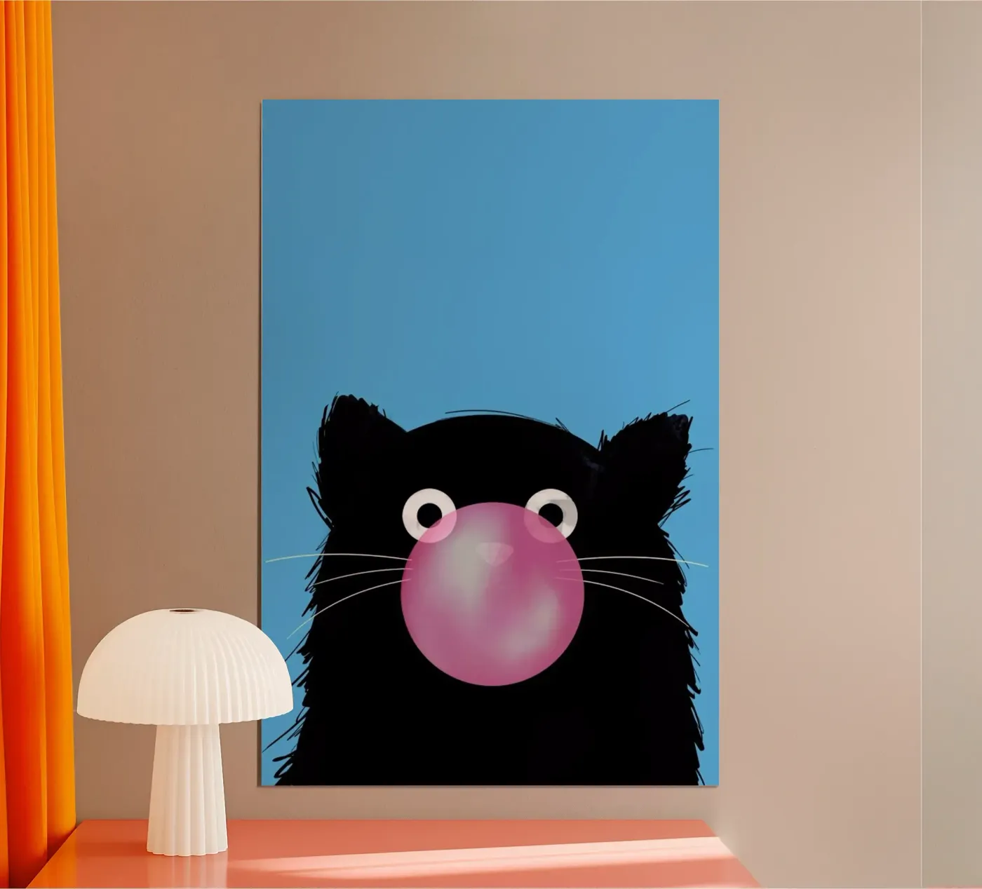 Cat Bubble Poster von Doozal