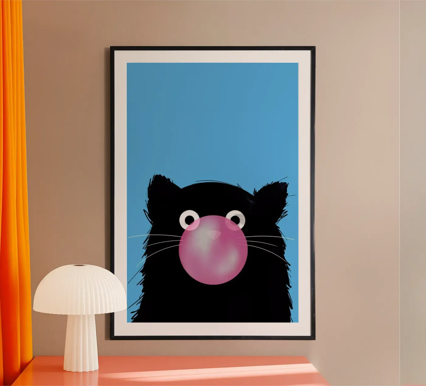 Cat Bubble Poster von Doozal