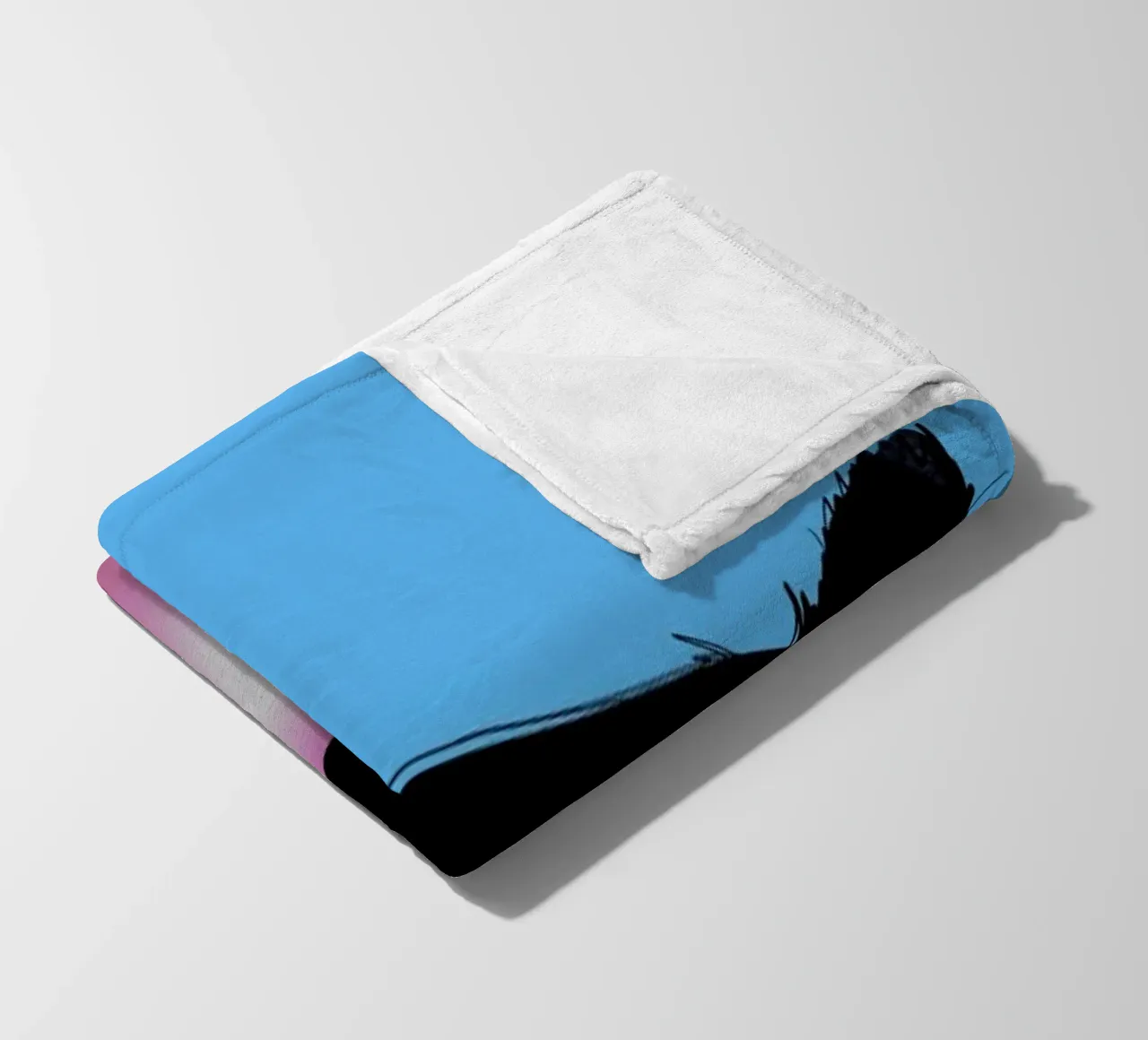 Cat Bubble fleece blanket by Doozal