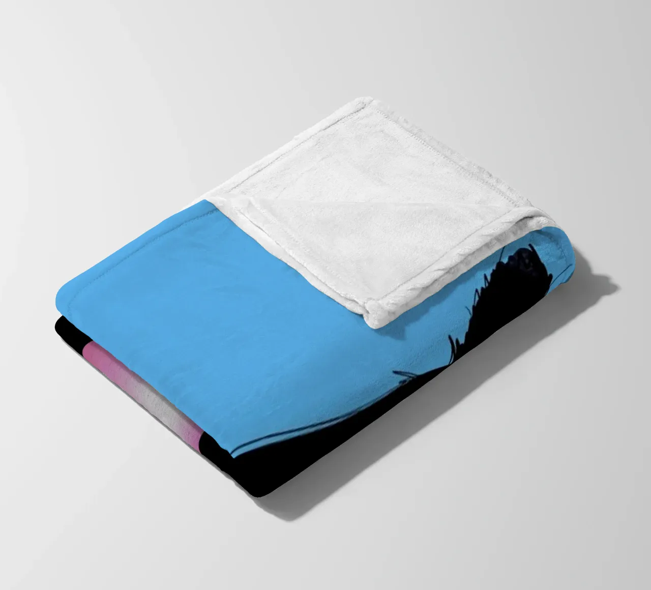 Cat Bubble fleece blanket by Doozal