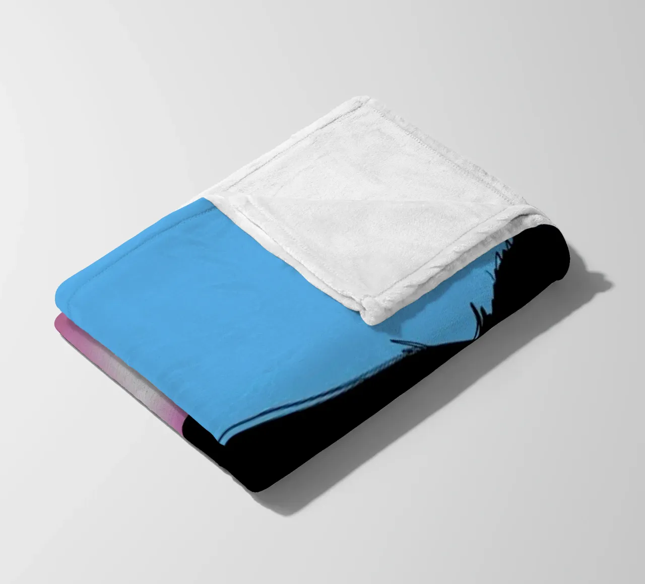 Cat Bubble fleece blanket by Doozal