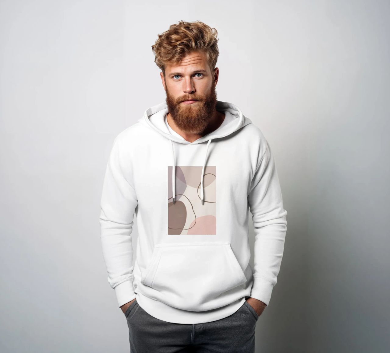 Astratto boho 3 felpa con cappuccio da Aiden Garcia
