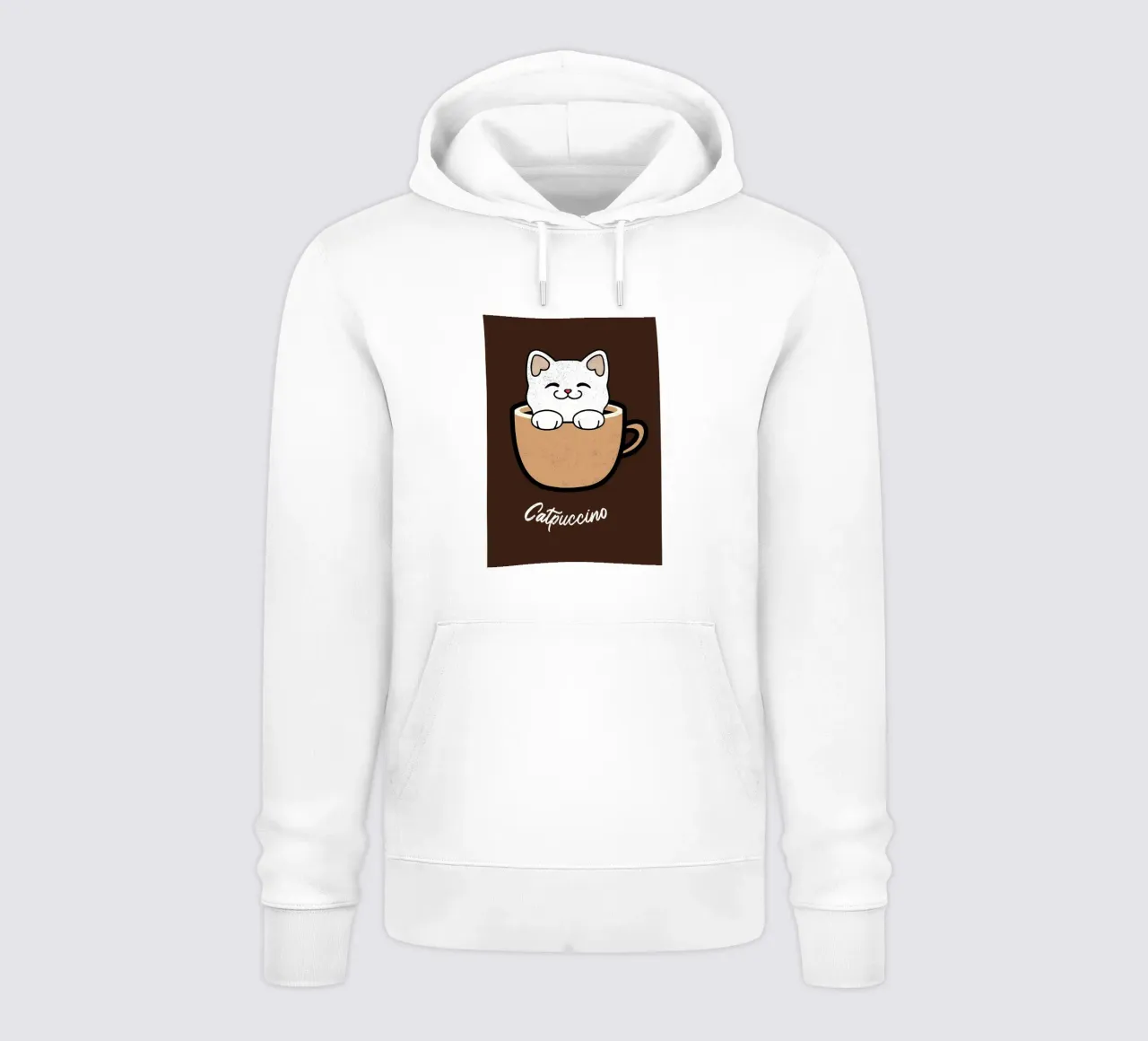 Catpuccino felpa con cappuccio da Bartosz Powalka
