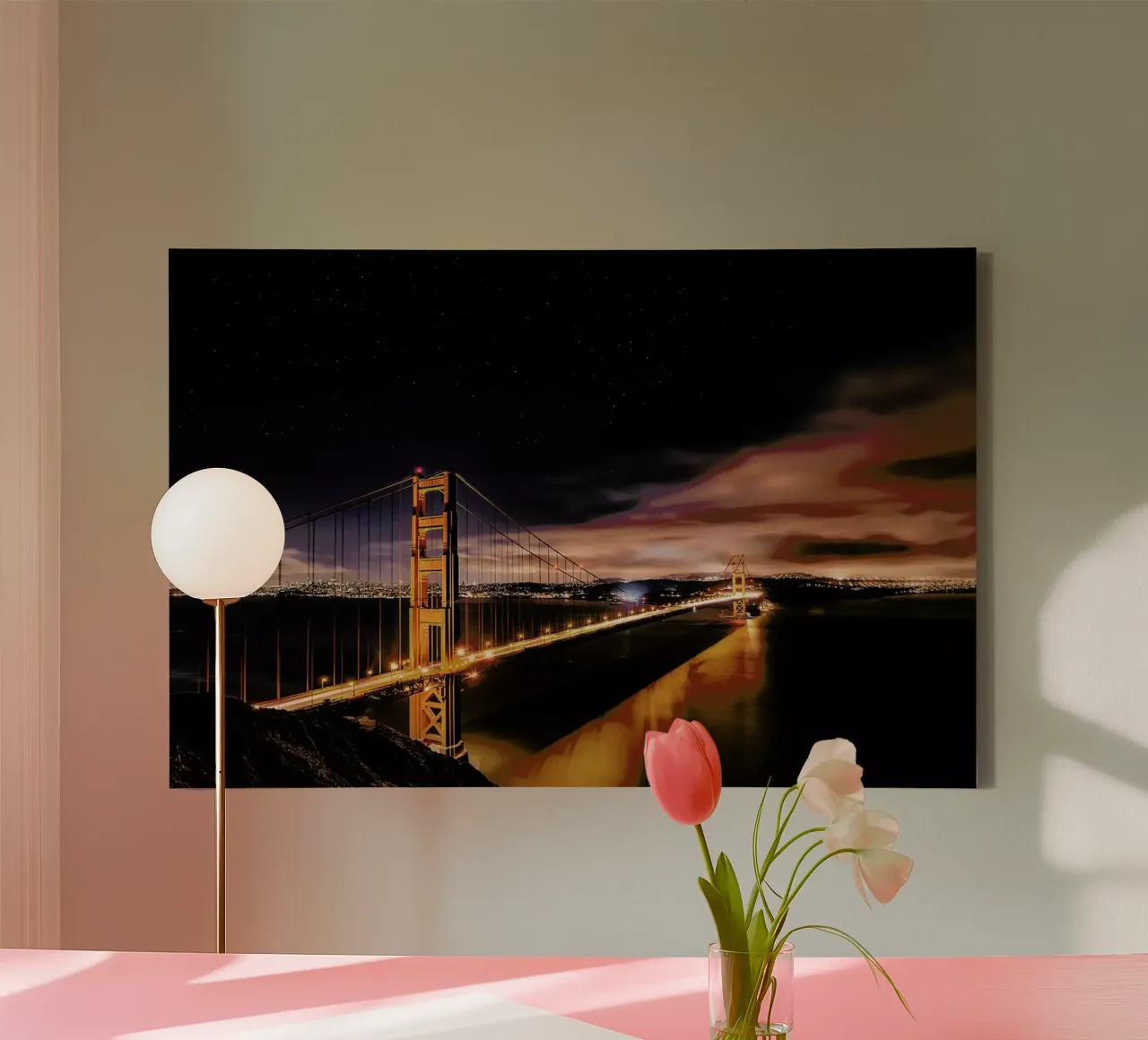 Golden Gate to Stars - Javier de la tela da Pictufy