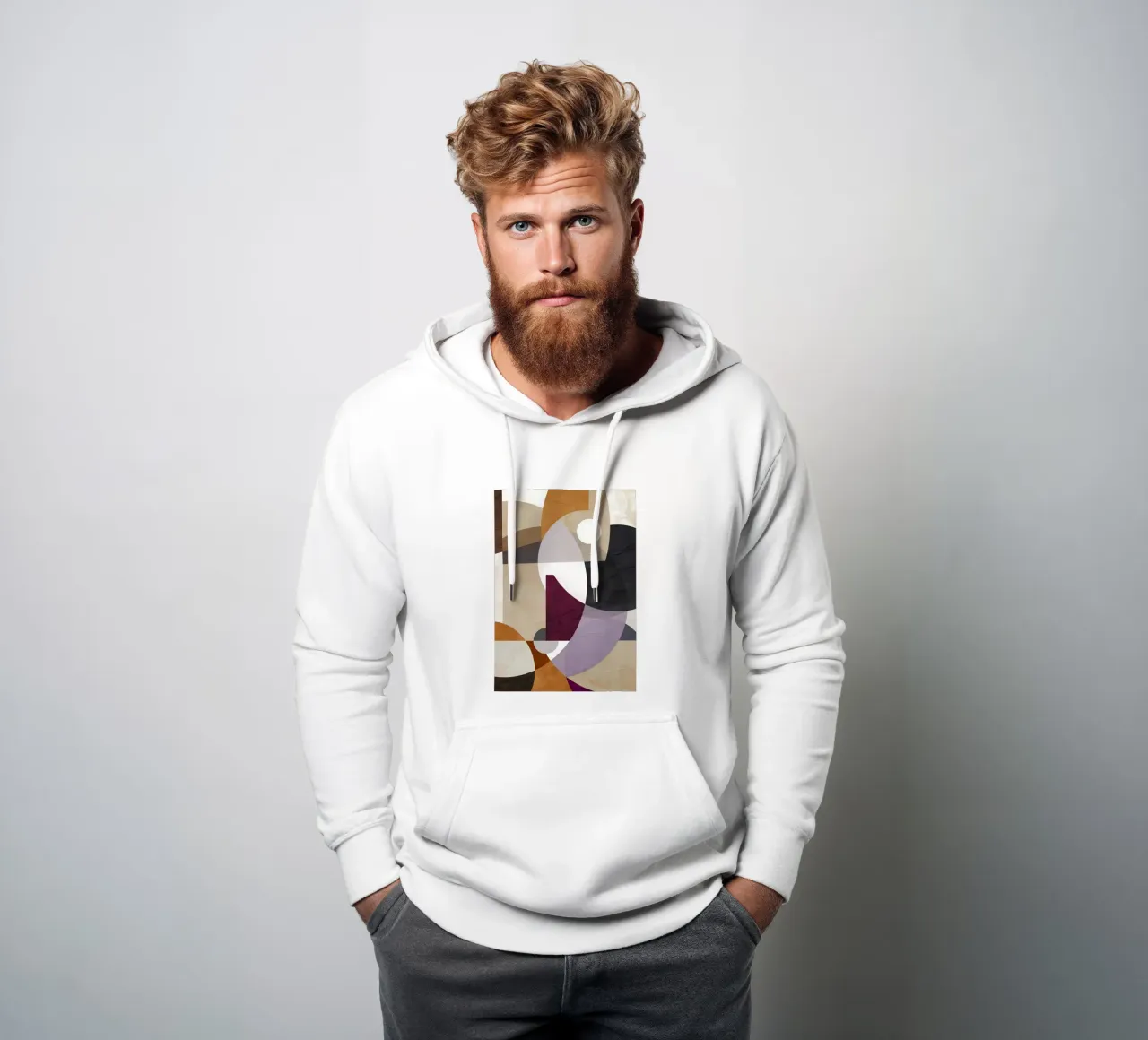 ASTRATTO GEOMETRICO 163A felpa con cappuccio da Aiden Garcia