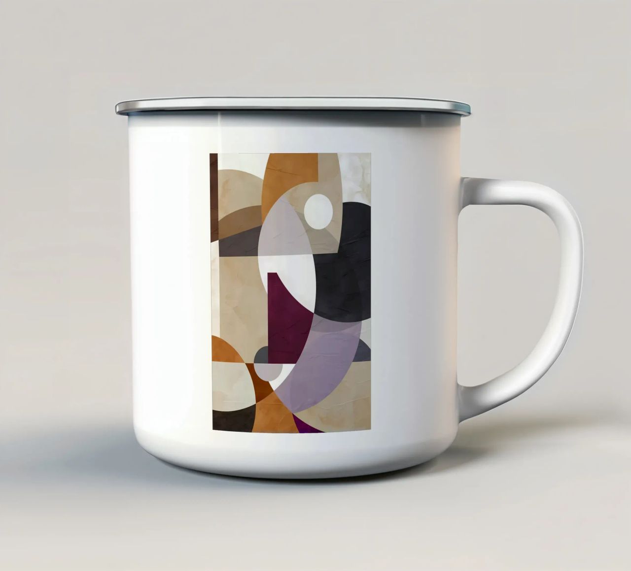 ASTRATTO GEOMETRICO 163A tazza in smalto da Aiden Garcia