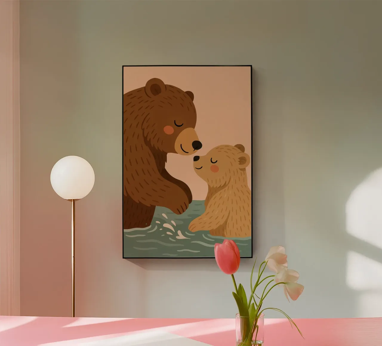 Una simpatica famiglia di orsi plexiglass da Tiny Tails & Stripes