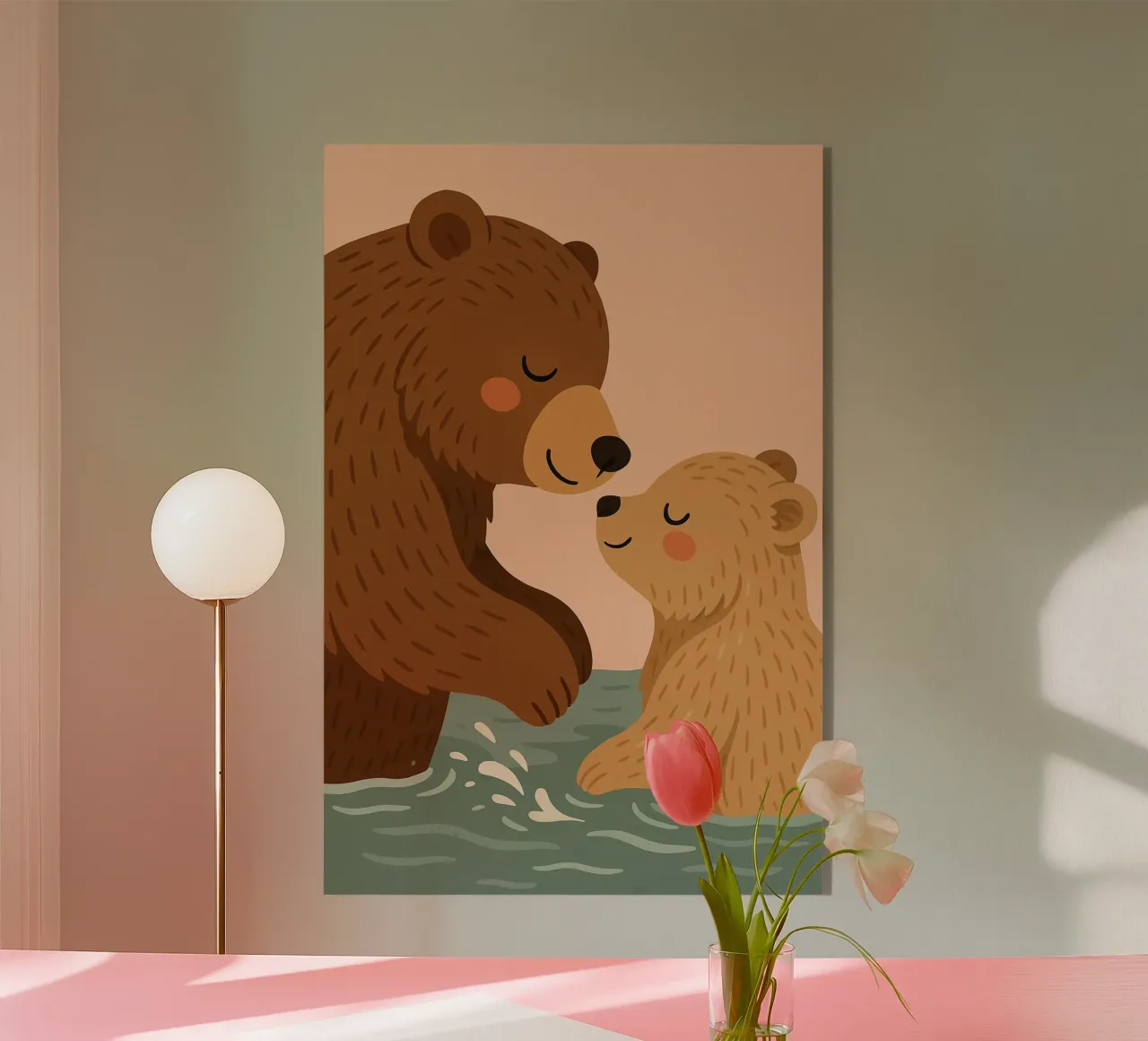 Una simpatica famiglia di orsi plexiglass da Tiny Tails & Stripes