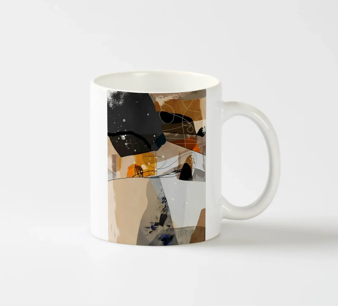Modern abstract 57 ceramic mug by Aiden Garcia