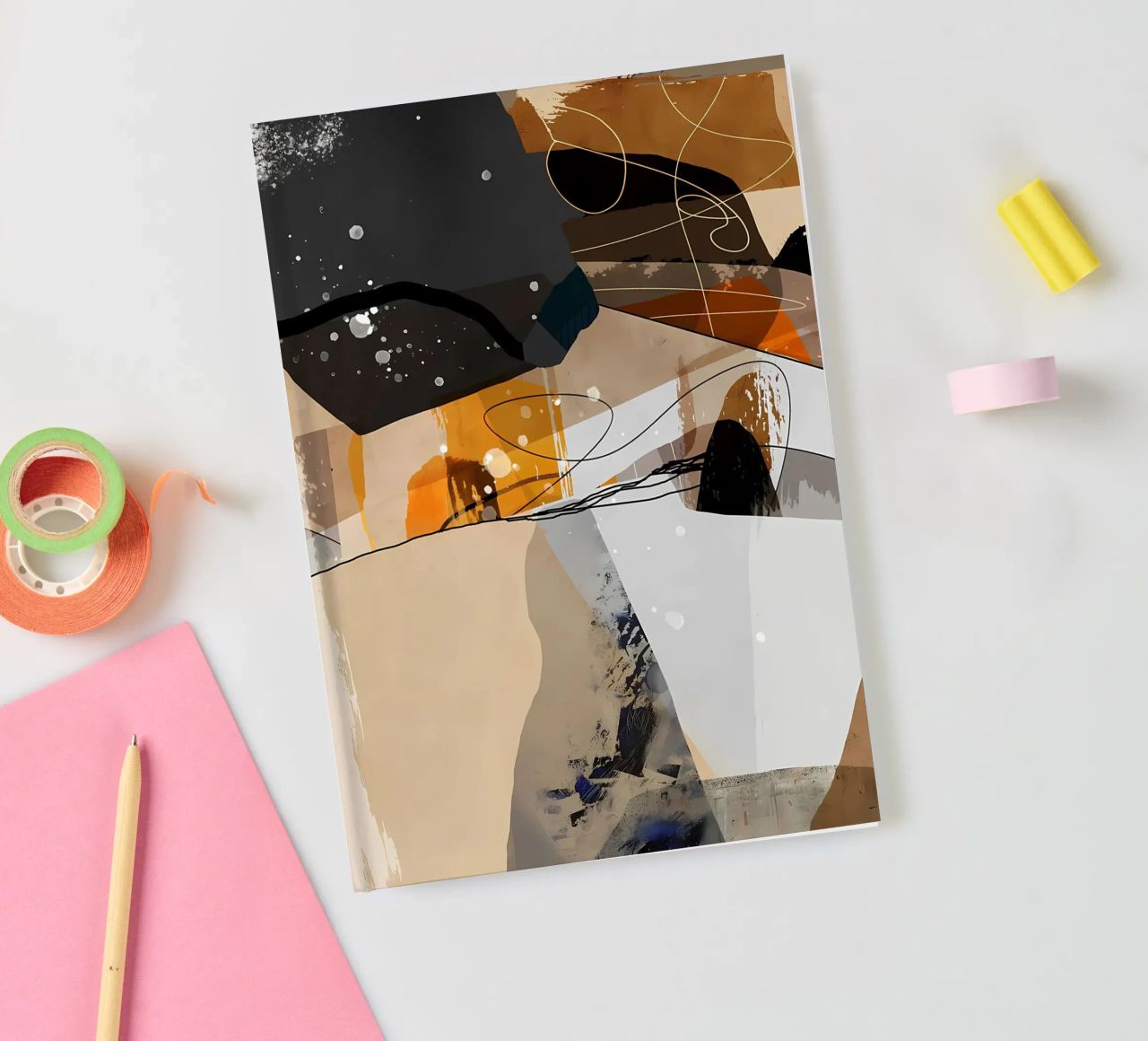 Modern abstract 57 notebook by Aiden Garcia
