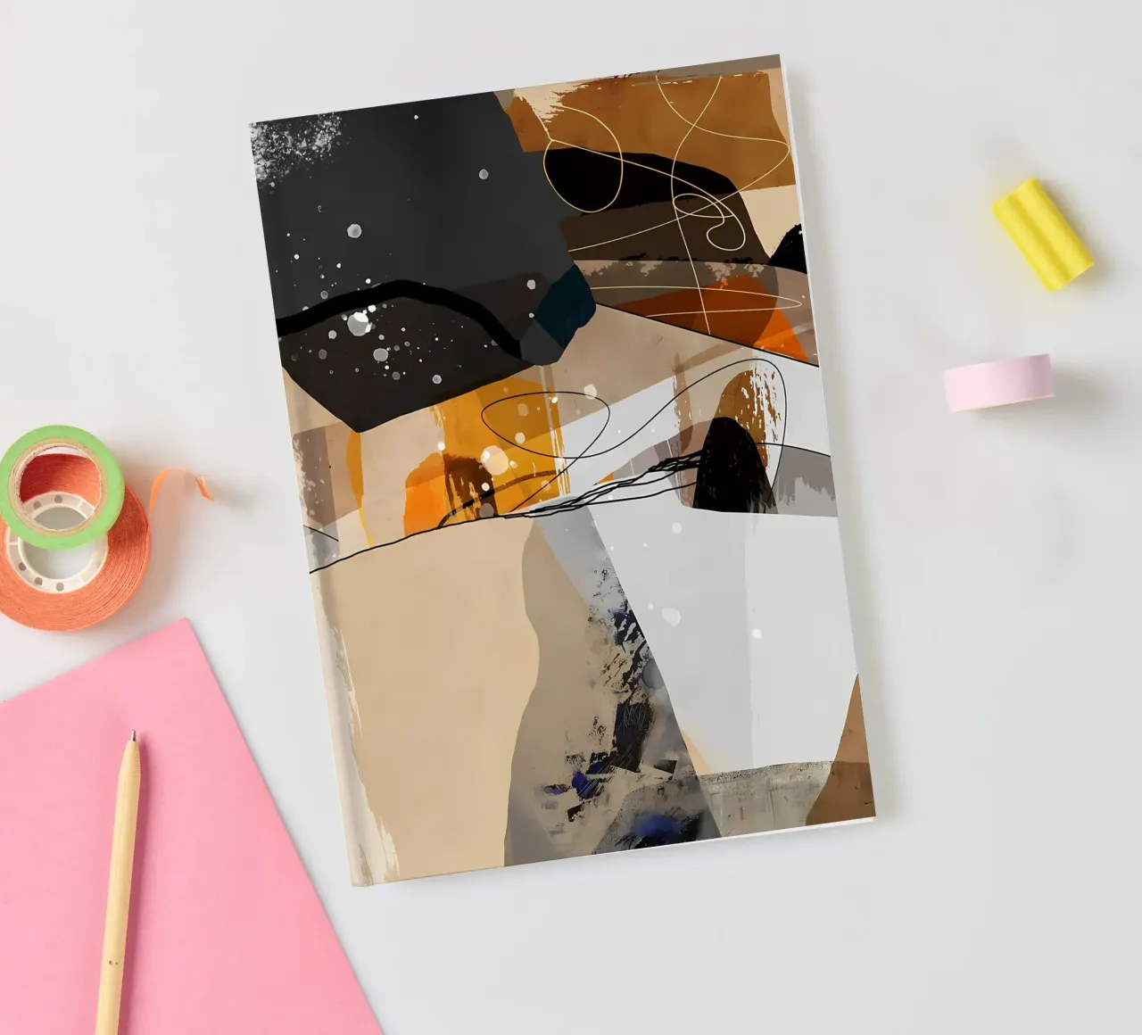 Modern abstrakt 57 Notizbuch von Aiden Garcia