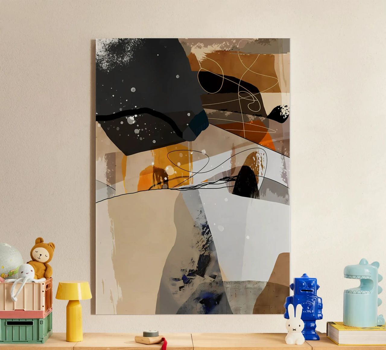 Modern abstract 57 acrylic glass by Aiden Garcia
