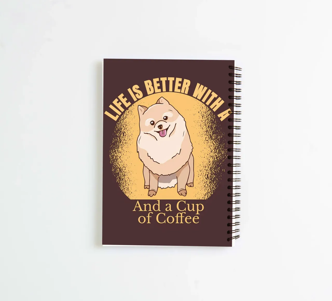 POMERANINAN COFFEE LIFE spiral notebook by Bartosz Powalka