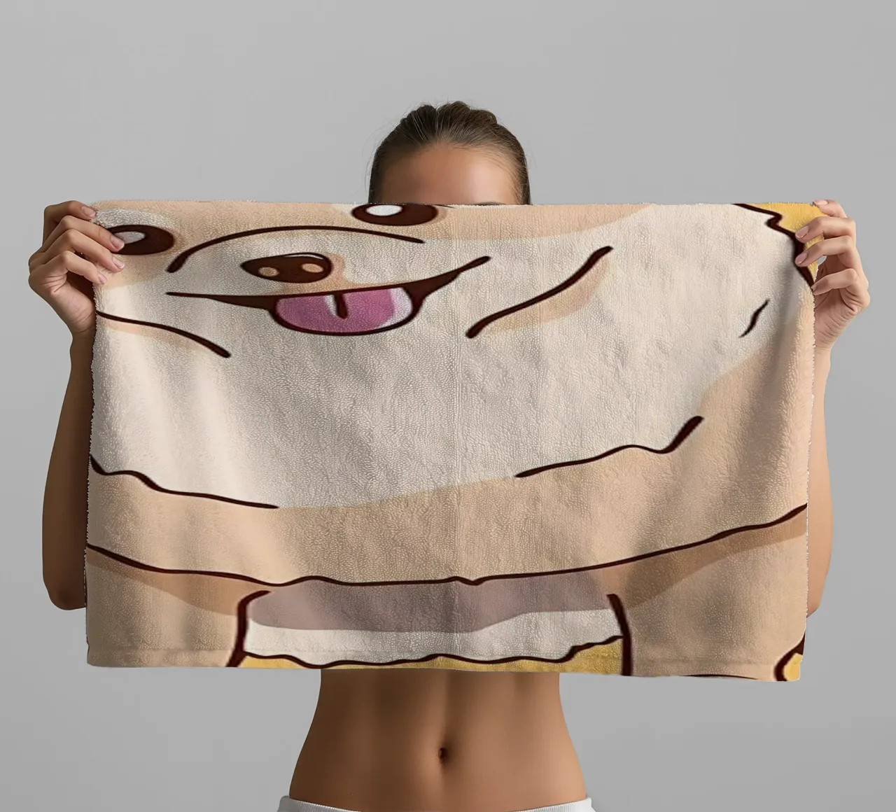 POMERANINAN COFFEE LIFE towel by Bartosz Powalka