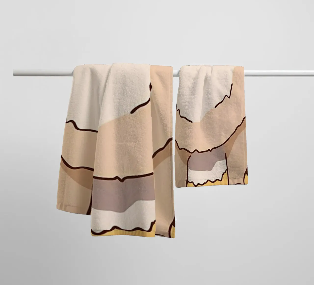 POMERANINAN COFFEE LIFE towel by Bartosz Powalka