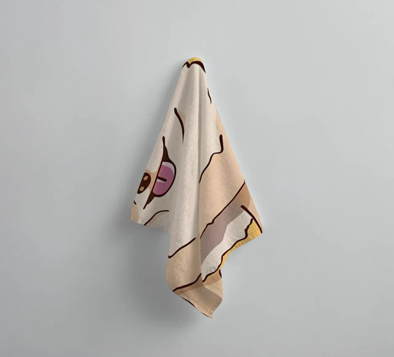 POMERANINAN COFFEE LIFE towel by Bartosz Powalka