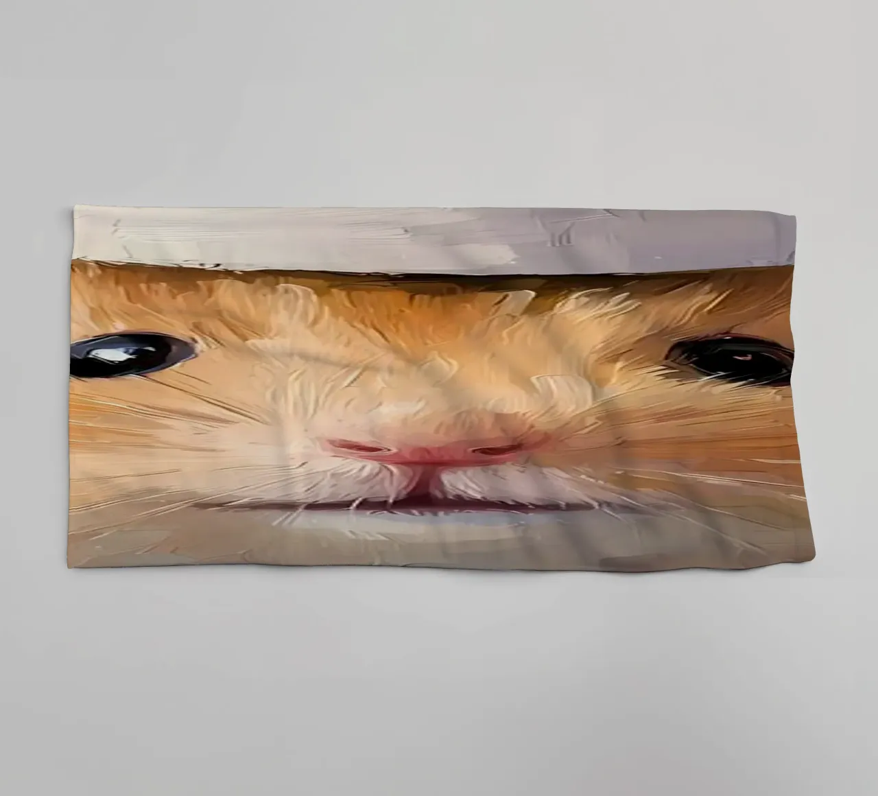 Hamster met wc-hoed badhanddoek van Adrian Patel
