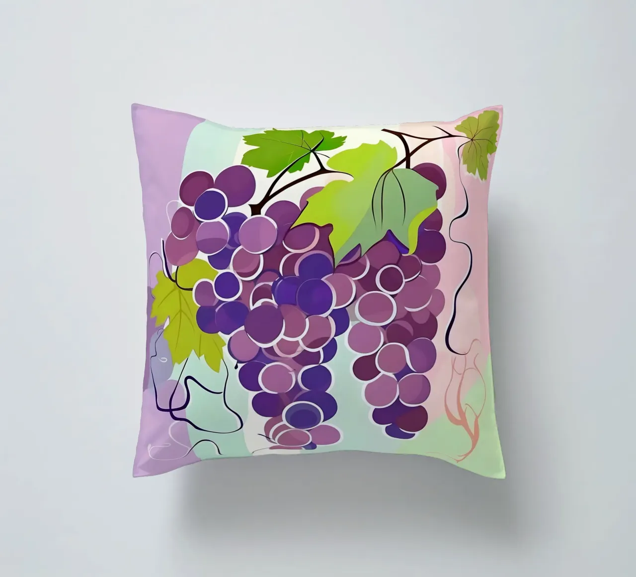 Uva_stile_A_1 cuscino da Pink- und LoveArt by LK