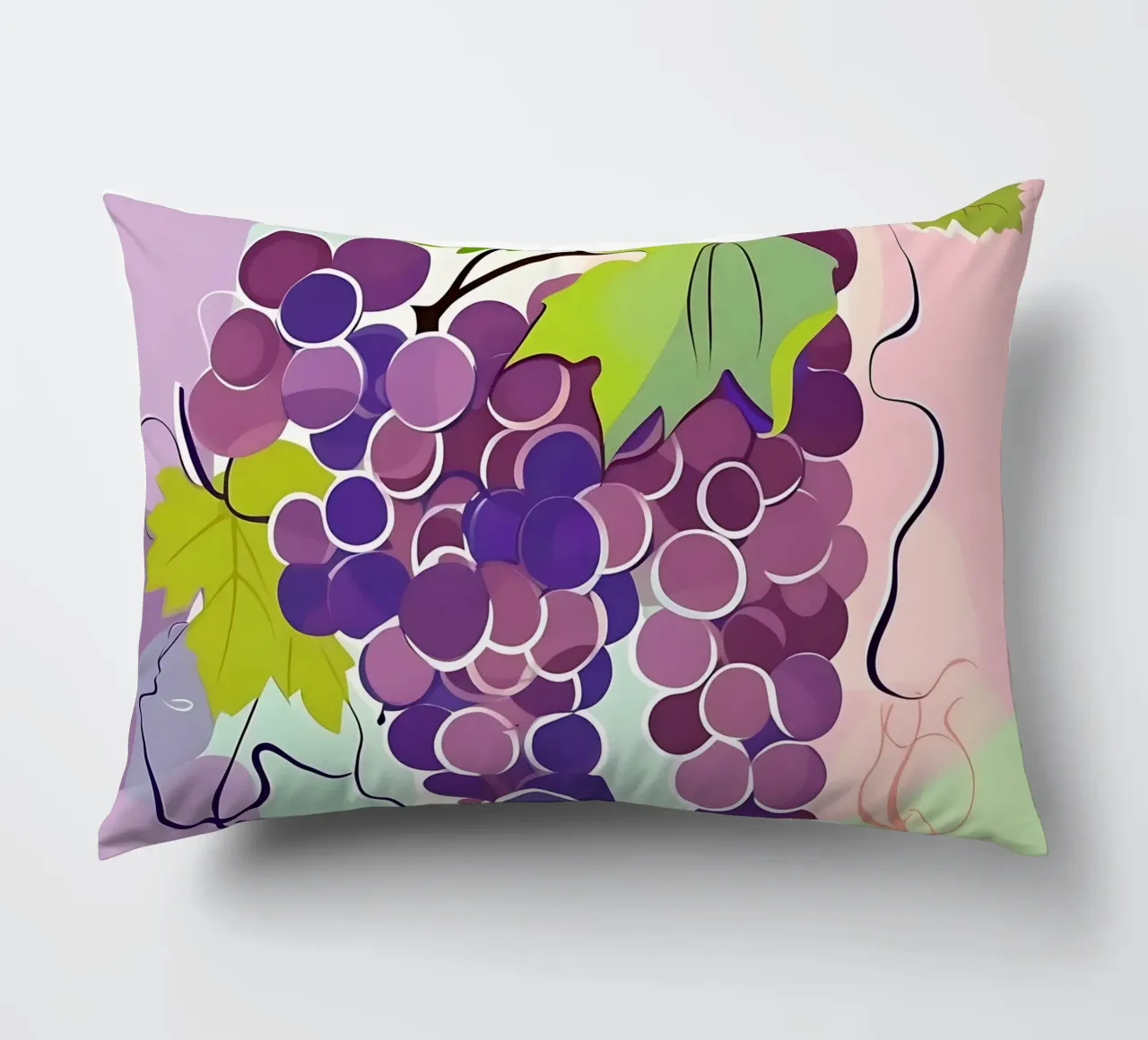 Uva_stile_A_1 cuscino da Pink- und LoveArt by LK