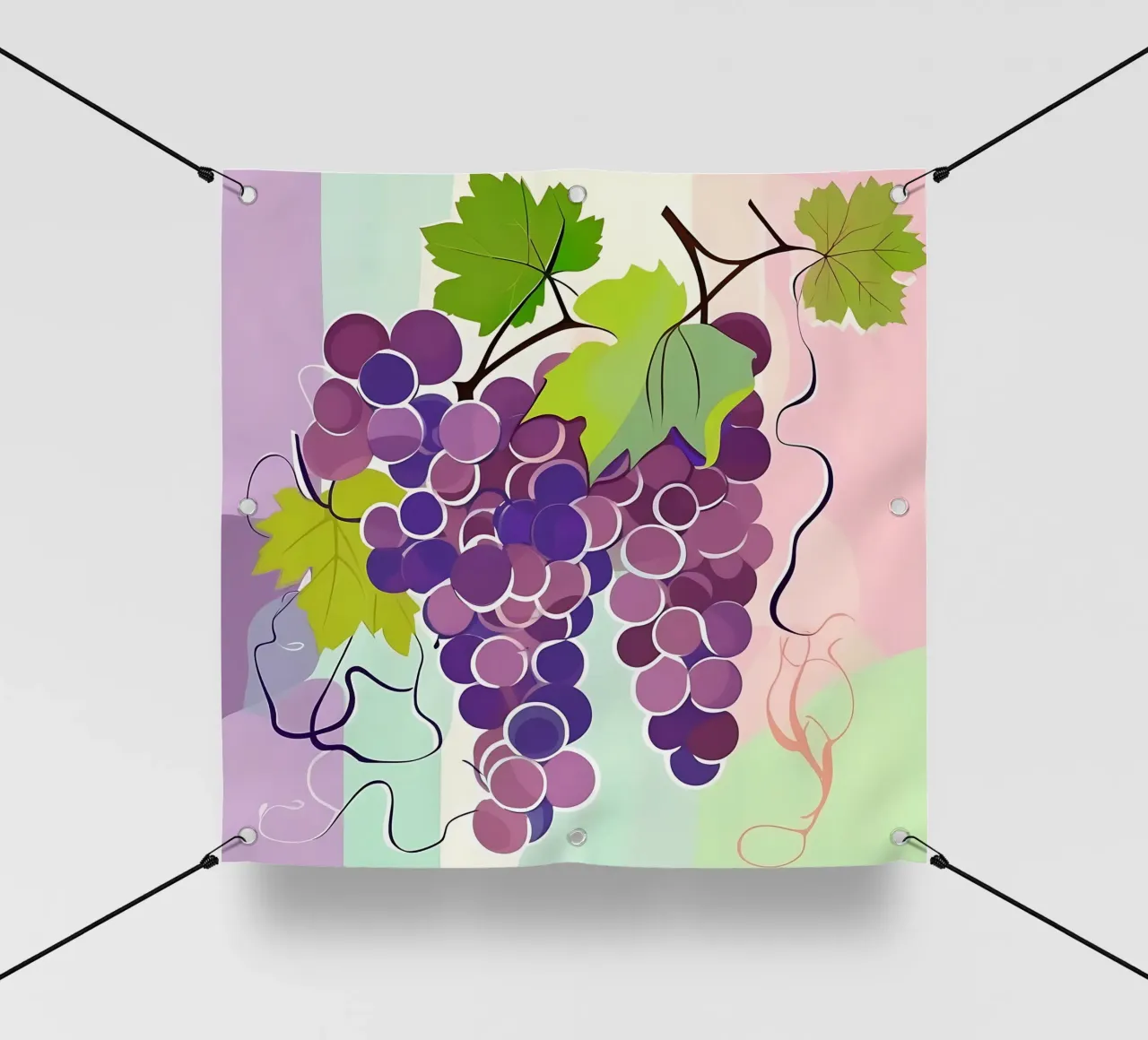 Uva_stile_A_1 telo in pvc da Pink- und LoveArt by LK