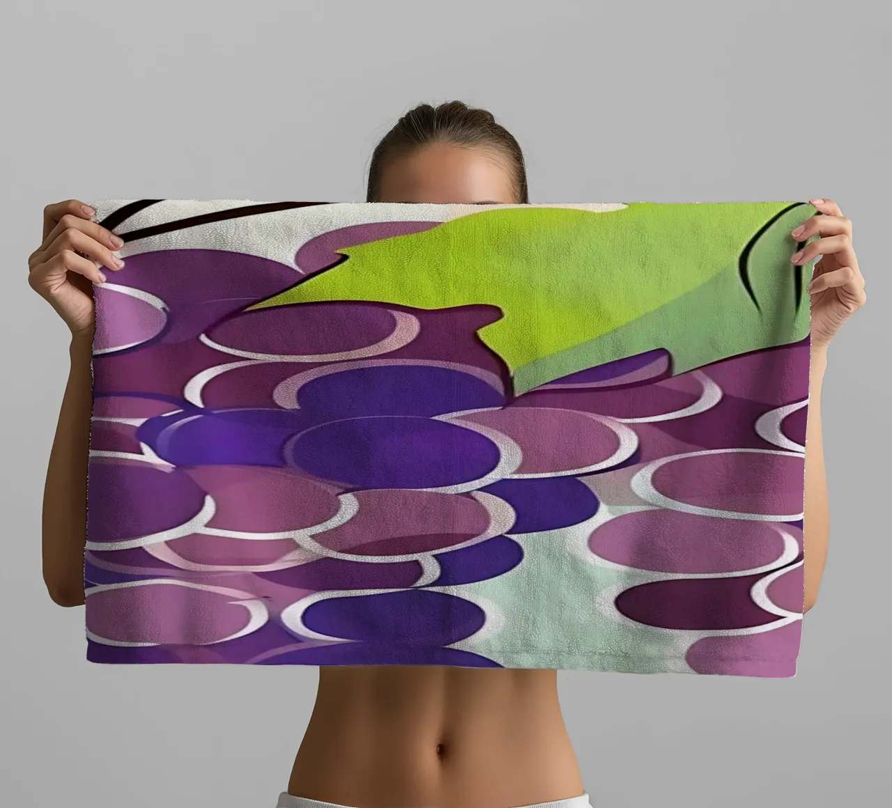 Uva_stile_A_1 asciugamano da bagno da Pink- und LoveArt by LK