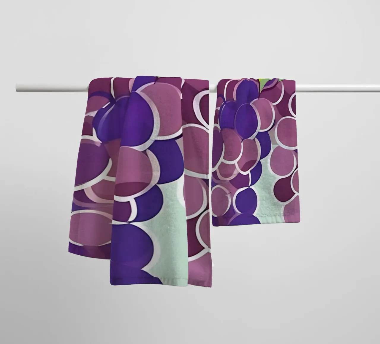 Uva_stile_A_1 asciugamano da bagno da Pink- und LoveArt by LK