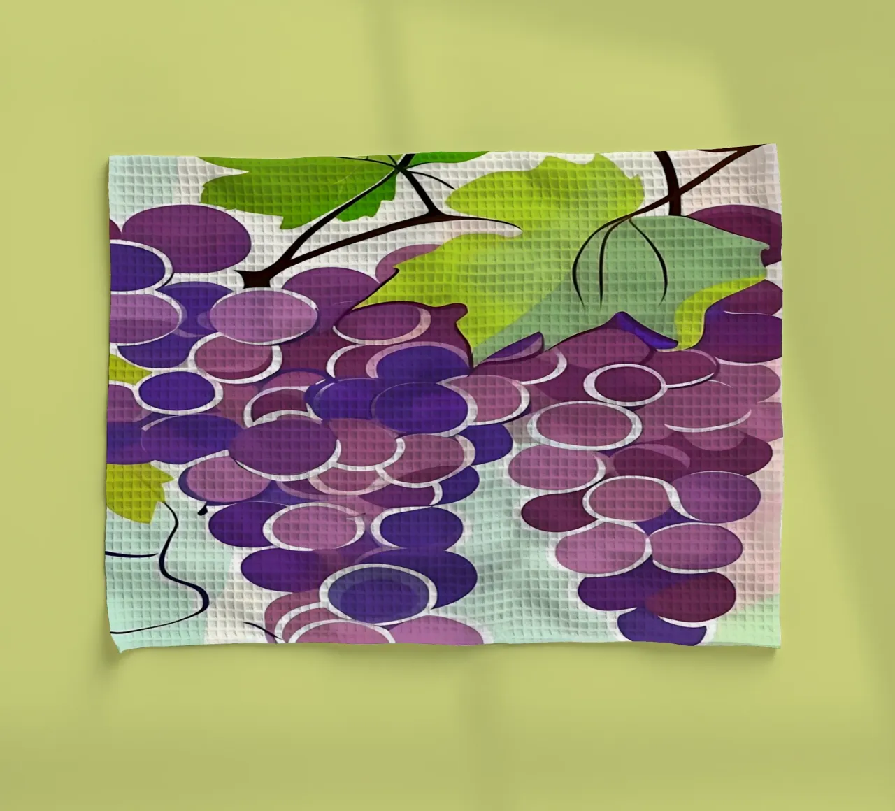 Grapes_style_A_1 tea towel by Pink- und LoveArt by LK