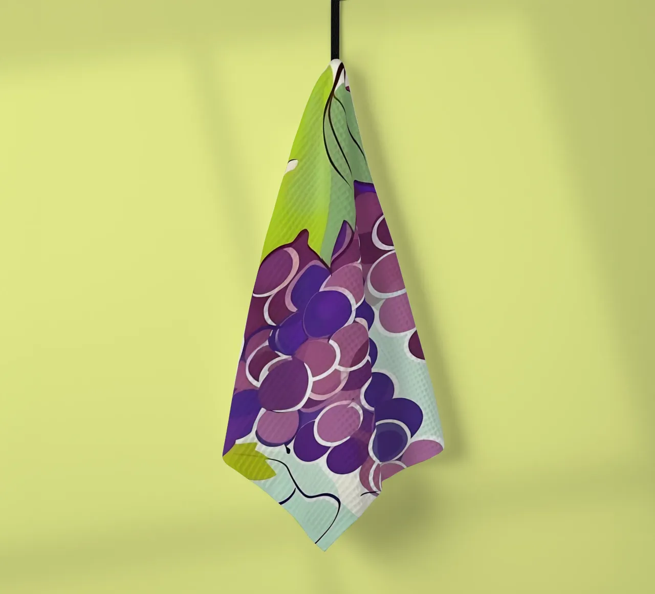 Grapes_style_A_1 tea towel by Pink- und LoveArt by LK