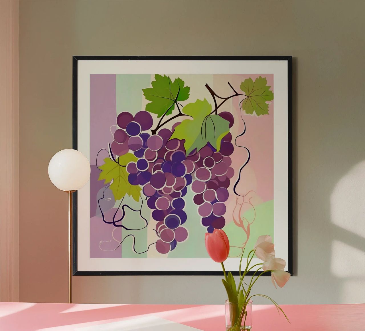 Uva_stile_A_1 poster da Pink- und LoveArt by LK