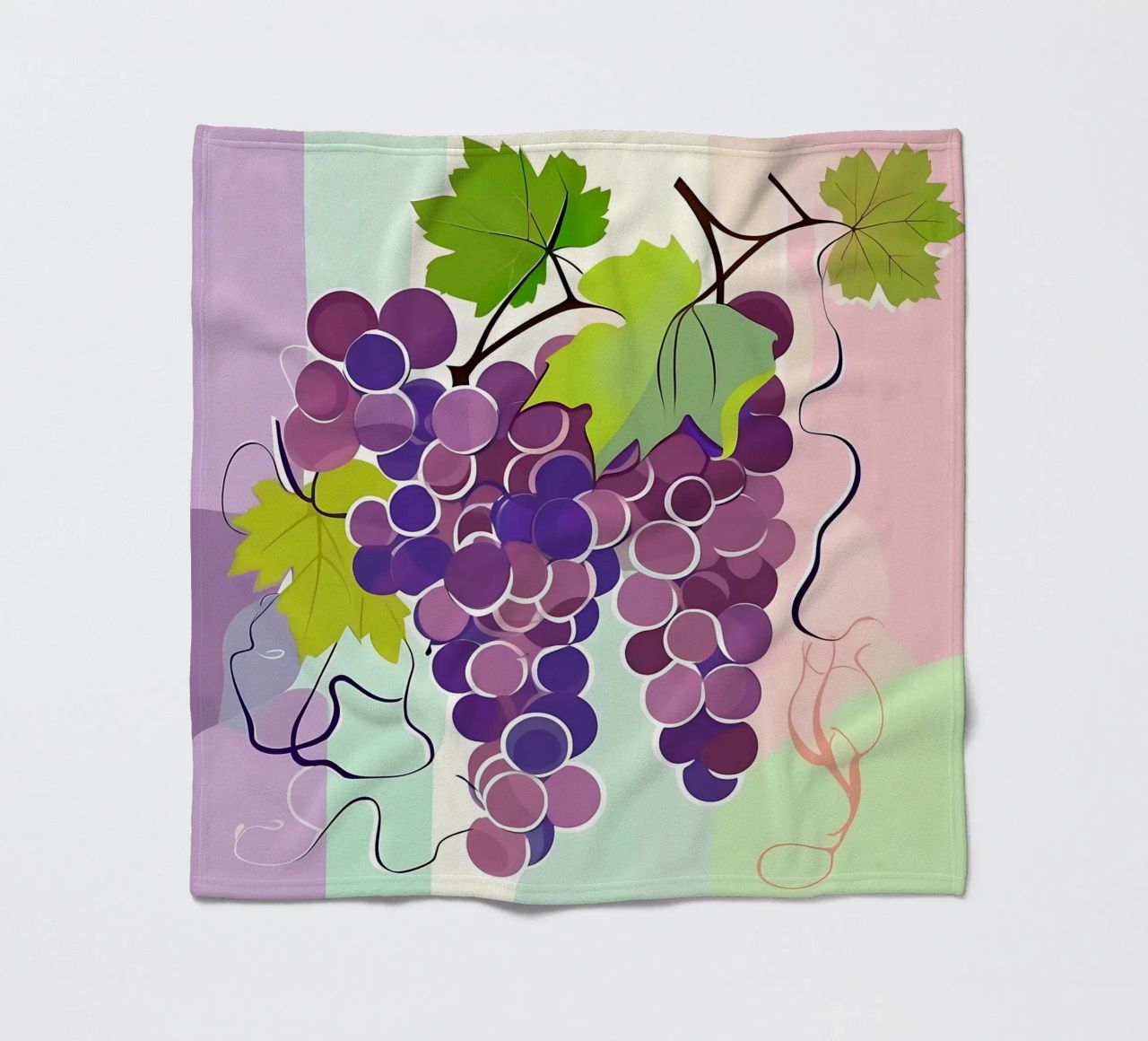 Uva_stile_A_1 coperta in pile da Pink- und LoveArt by LK