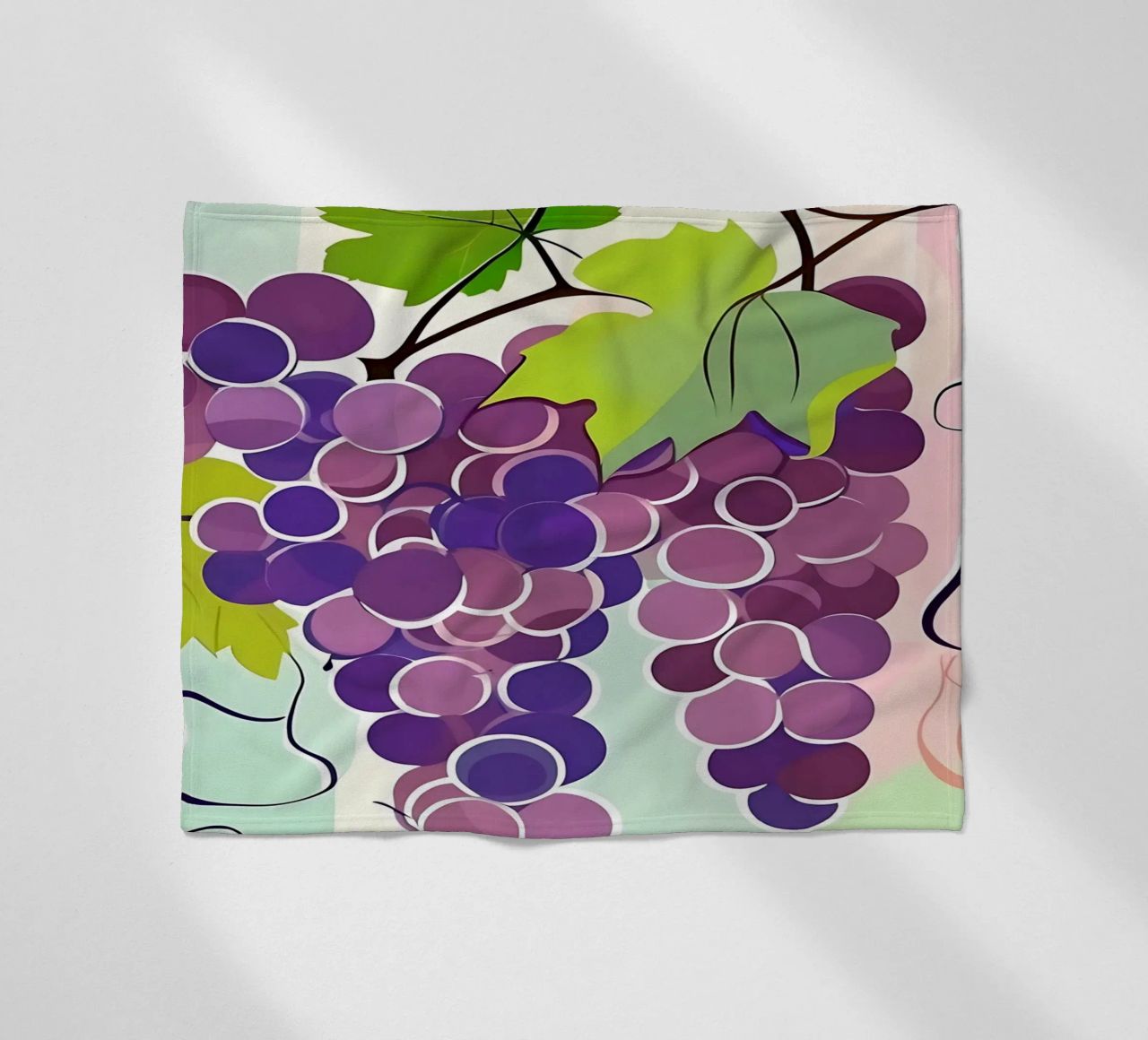 Uva_stile_A_1 coperta in pile da Pink- und LoveArt by LK