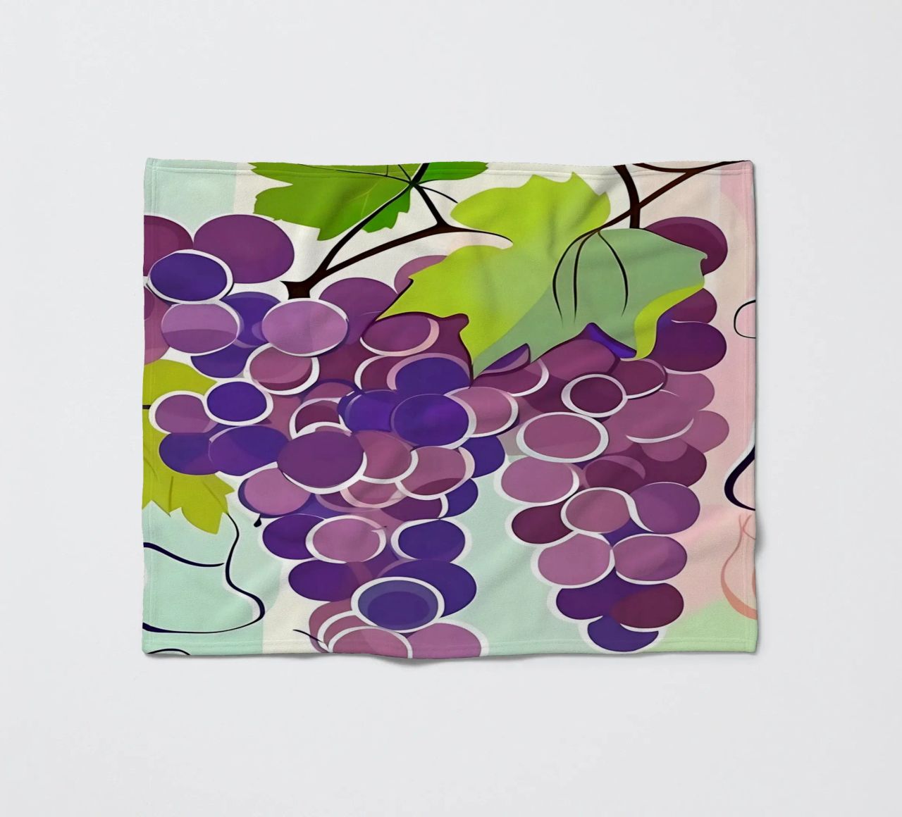 Uva_stile_A_1 coperta in pile da Pink- und LoveArt by LK