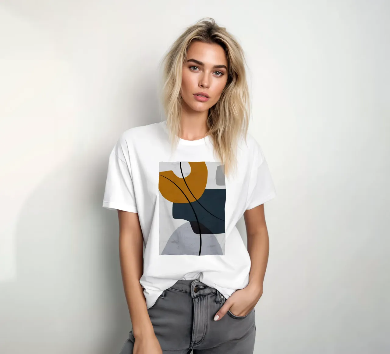 GEOMETRISCHE ABSTRAKTE FORMEN T-Shirt von Aiden Garcia